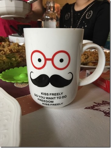 mustache mug